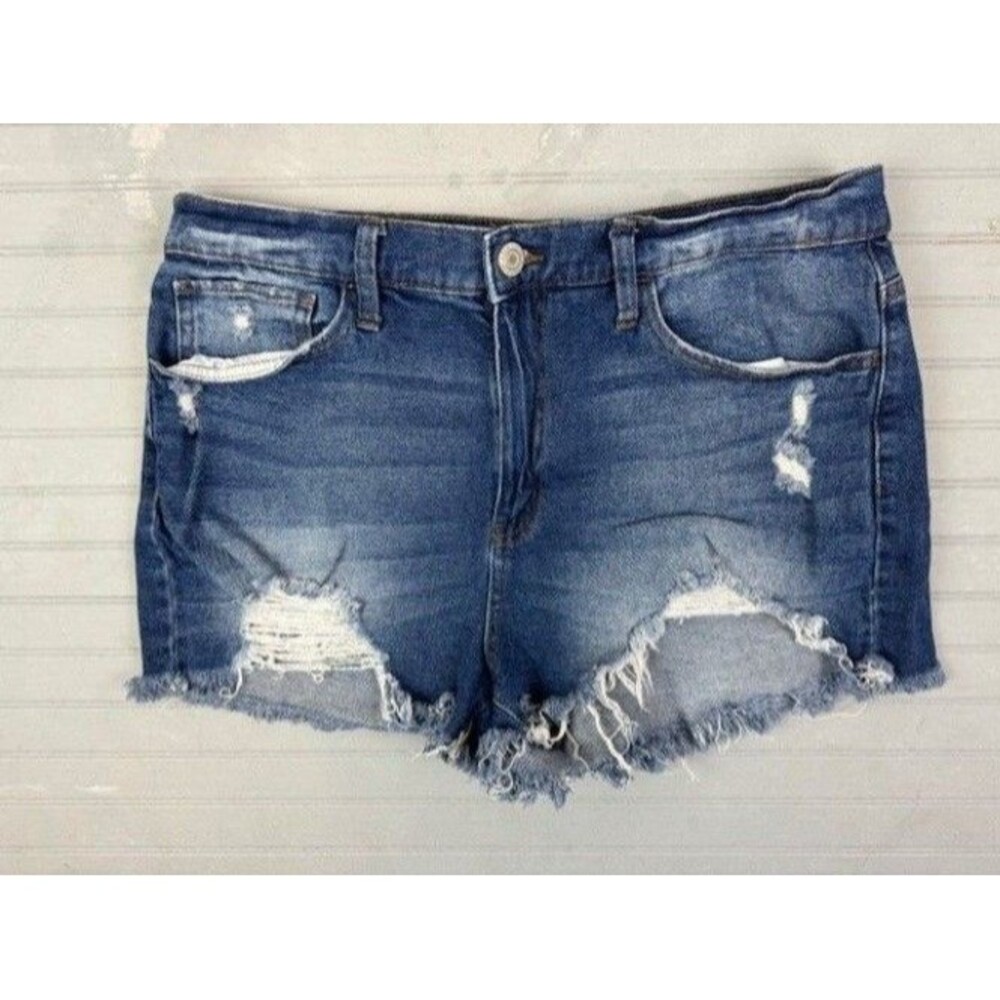 So Size 13 31 Womens Shorts Cut Off Distress Vintage Stretch Curvy Mom High Rise